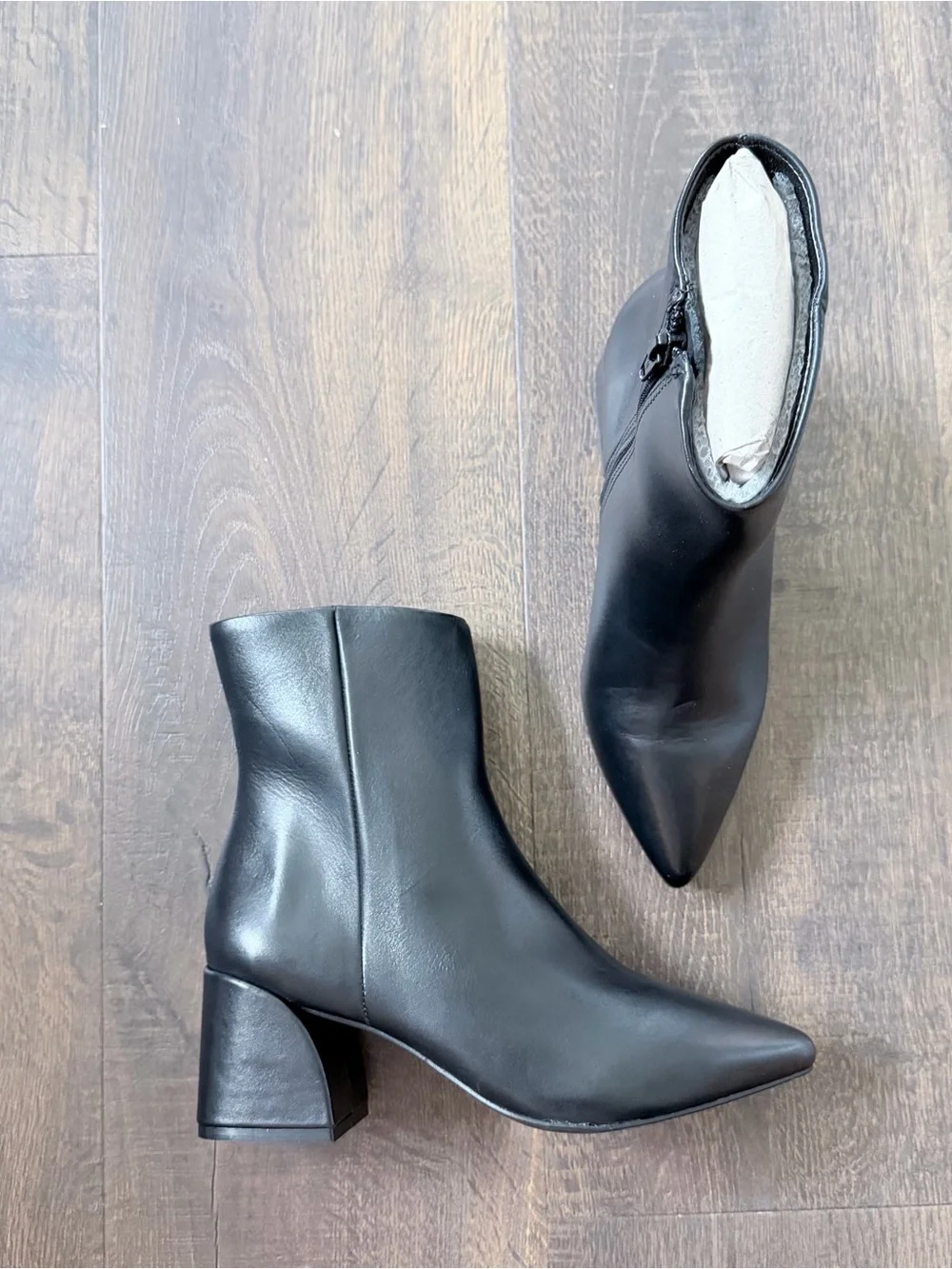 Steve Madden Faris Black Leather Boot | Size 6